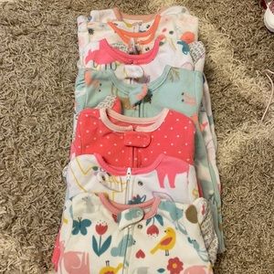 7 pairs of Carter’s fleece pajamas. 12 month